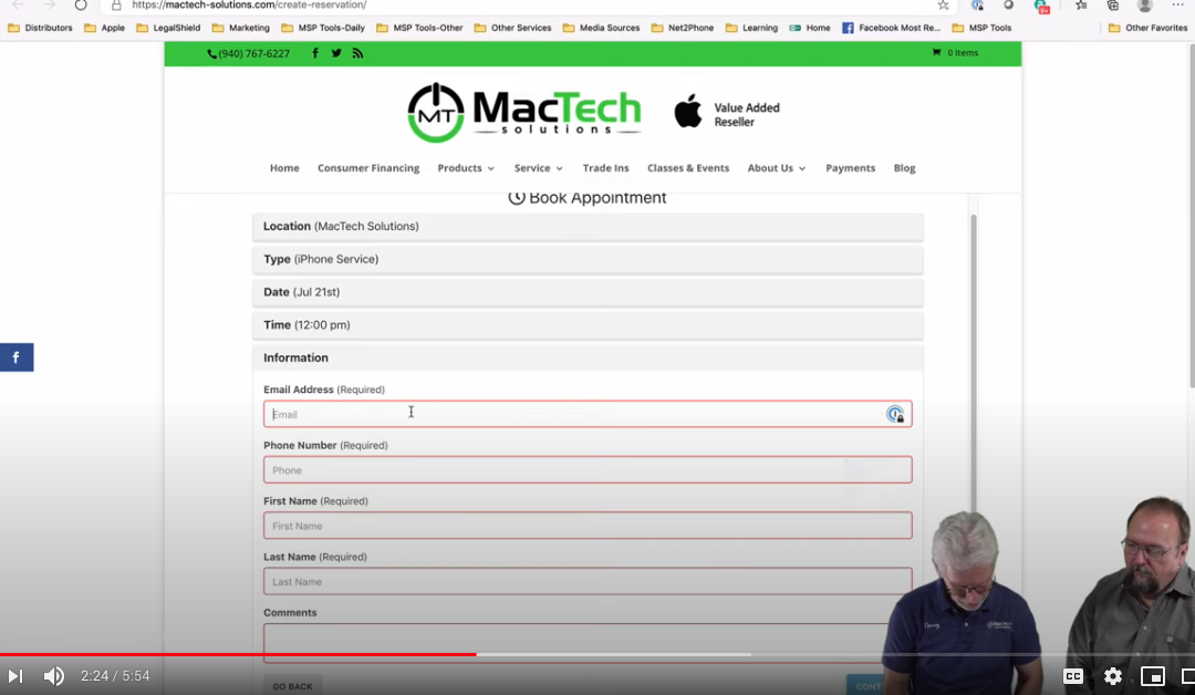 TechKnow Logic Episode 4: Make an Appointment for Service at MacTech Solutions